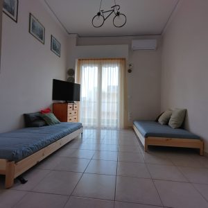 Loutraki SPA Apartment living/bed room